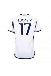 Real Madrid Lucas Vazquez #17 Jalkapallovaatteet Kotipaita 2023-24 Lyhythihainen